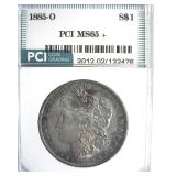 1885-O Morgan PCI MS65+ Nice Toning