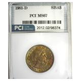 1981-D Susan B Anthony MS67 LISTS $375