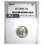 1943-P Nickel MS67 FS LISTS $300