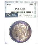 1922 Peace MS66 LISTS $600