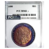 1890 Morgan MS65+ LISTS $2200