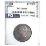 1840 Rupee PCI MS65 India