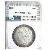 1892 Morgan MS64+ PL LISTS $3850