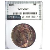 1922 Peace MS67 LISTS $8000