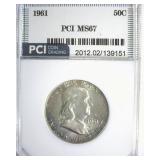 1961 Franklin MS67 LISTS $1000 IN 66+