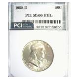 1952-D Franklin MS66 FBL LISTS $475