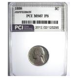 1938 Nickel MS67 FS LISTS $450
