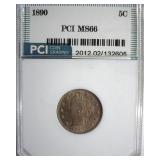 1890 Nickel MS66 LISTS $2050