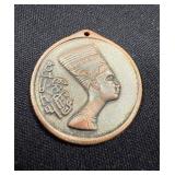 Vintage Egyptian Medallion Feat