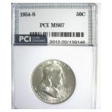 1954-S Franklin MS67 LISTS $1600
