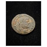 Maximianus Silvering AU-UNC Lg Follis