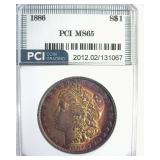 1886 Morgan MS65 LISTS $185
