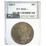 1886-S Morgan MS64+ LISTS $1500