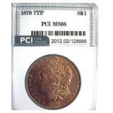 1878 7TF Morgan MS66 LISTS $2650