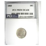 1963 Dime PR70 DCAM LISTS $200 IN 69 DC