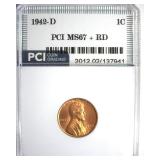 1942-D Cent MS67+ RD LISTS $525