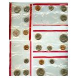 1969-1980 Coins From Mint Sets Still in Cellophane