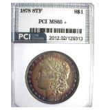 1878 8TF Morgan MS65+ LISTS $3200