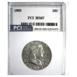 1963 Franklin MS67 LISTS $1550 IN 66+