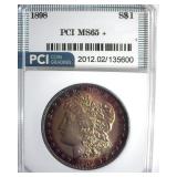 1898 Morgan PCI MS65+ Amazing Color