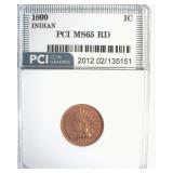 1899 Cent MS65 RD LISTS $800