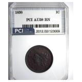 1838 Cent AU58 BN LISTS $450