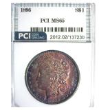 1896 Morgan PCI MS65 Beautiful Color