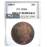 1880-S Morgan MS68 LISTS $5250