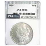 1893 Morgan MS66 LISTS $67500