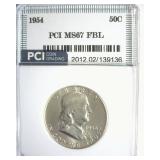 1954 Franklin MS67 FBL LISTS $8500