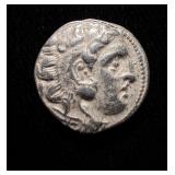 300BC Alexander the Great AU+ Drachm Silver Nice