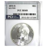 1972-S Silver Ike MS69 LISTS $3400