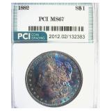 1882 Morgan MS67 LISTS $20000
