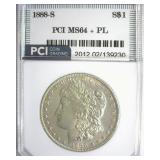 1888-S Morgan MS64+ PL LISTS $2900