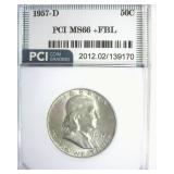 1957-D Franklin MS66+ FBL LISTS $500