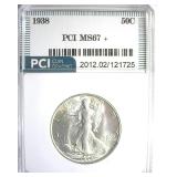 1938 Walking Lib MS67+ LISTS $7250 Gem White