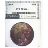 1923 Peace MS66+ LISTS $850