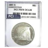 1987-S S$1 Constitution PCI PR70 DCAM