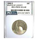 1986-S 50c Statue of Liberty PCI PR70 DCAM