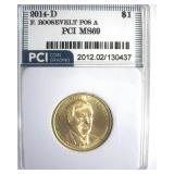 2014-D Pos A $1 F. Roosevelt PCI MS69