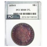 1879-S Morgan MS68 PL LISTS $57500