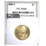 2000-P Sacagawea $ MS69 LISTS $5100