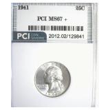 1941 Quarter MS67+ LISTS $1000