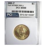 2008-P Pos A $1 Van Buren PCI MS69