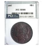 1887 Morgan MS66 LISTS $425