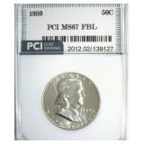 1959 Franklin MS67 FBL LISTS $13500