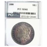 1890 Morgan MS65 LISTS $950