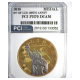 2016 Medal PCI PR70 DCAM Statue of Liberty