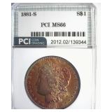 1881-S Morgan MS66 LISTS $400
