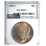 1891-S Morgan MS67+ LISTS $35000